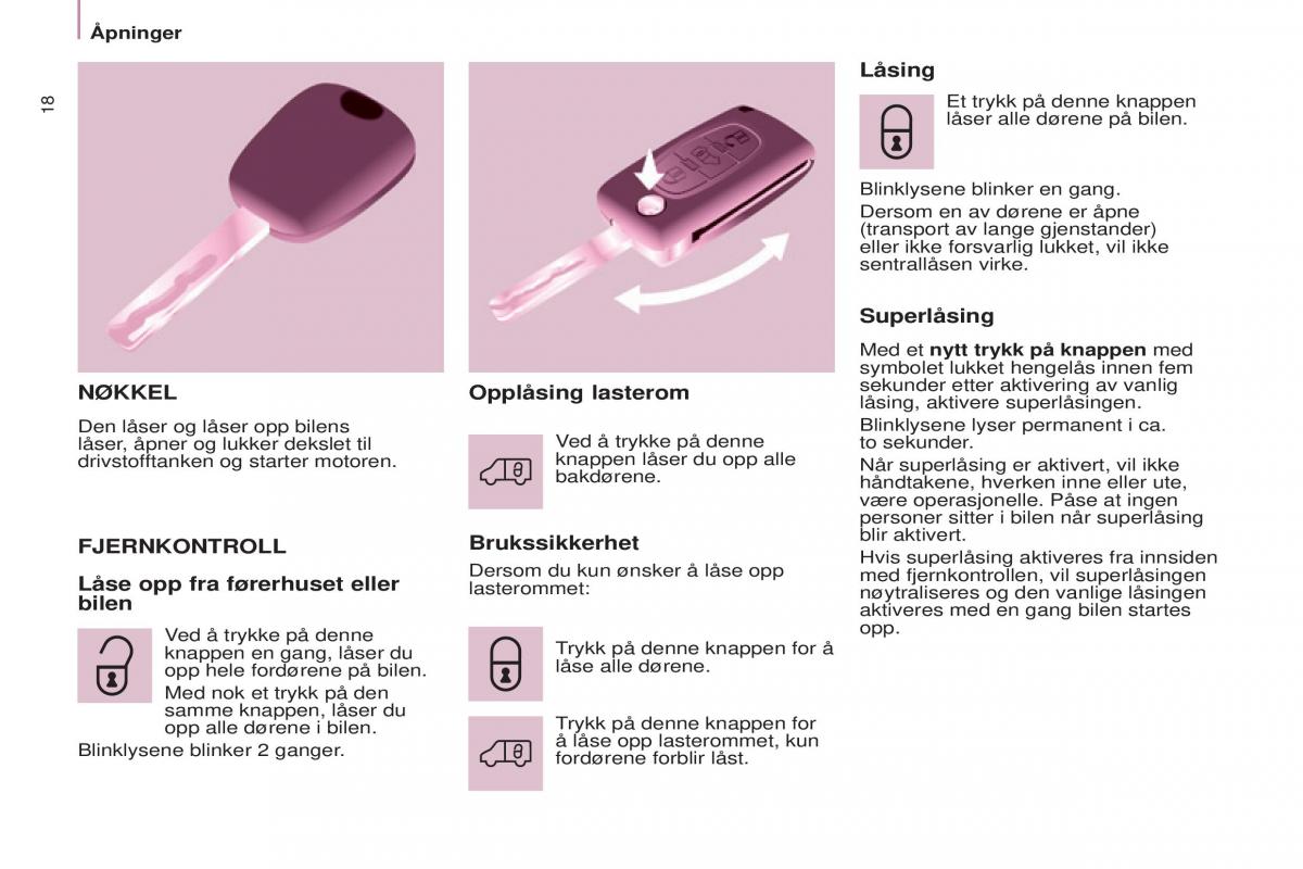 Citroen Berlingo Multispace II 2 bruksanvisningen / page 20