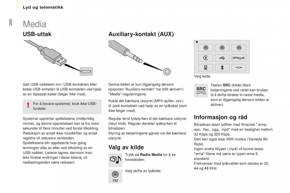 Citroen Berlingo Multispace II 2 bruksanvisningen / page 202