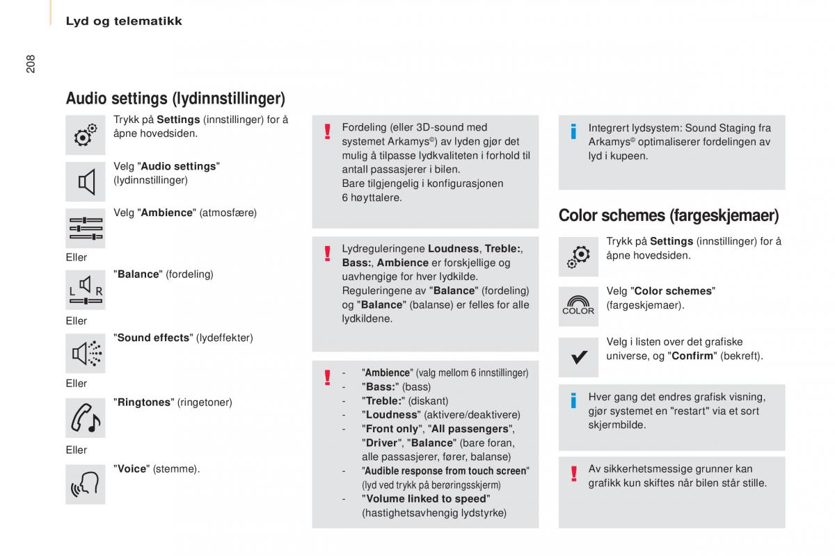 Citroen Berlingo Multispace II 2 bruksanvisningen / page 210