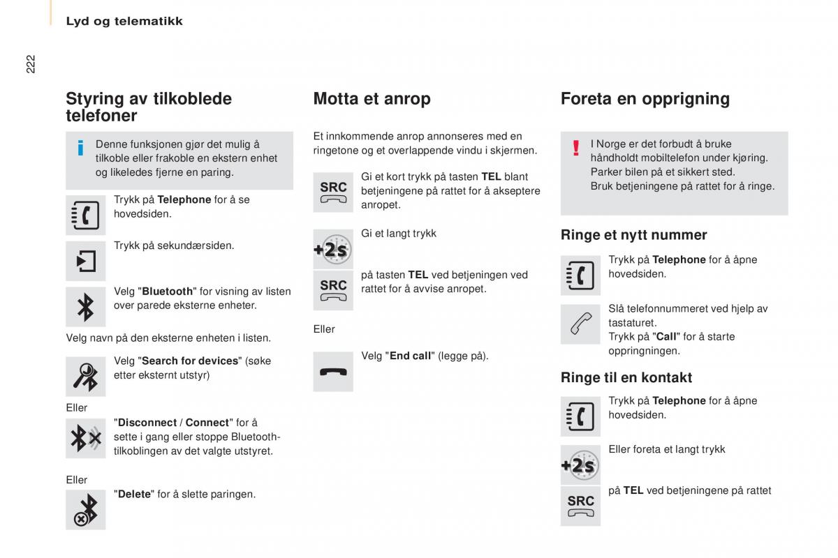 Citroen Berlingo Multispace II 2 bruksanvisningen / page 224