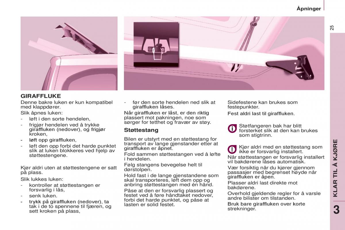 Citroen Berlingo Multispace II 2 bruksanvisningen / page 27