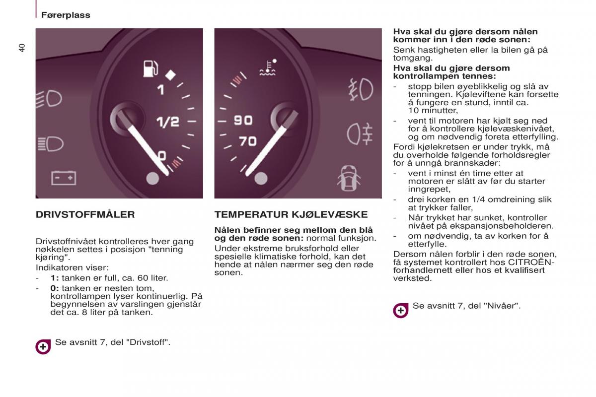 Citroen Berlingo Multispace II 2 bruksanvisningen / page 42