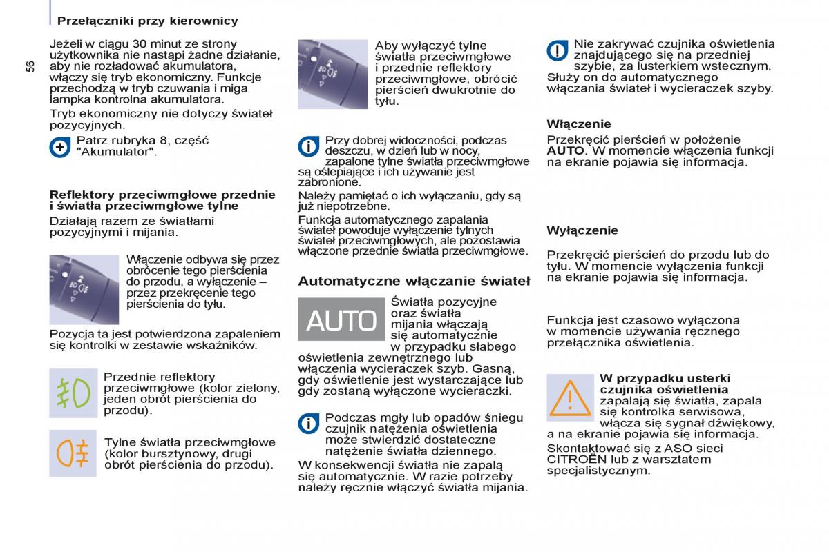 Citroen Berlingo Multispace II 2 instrukcja obslugi / page 58