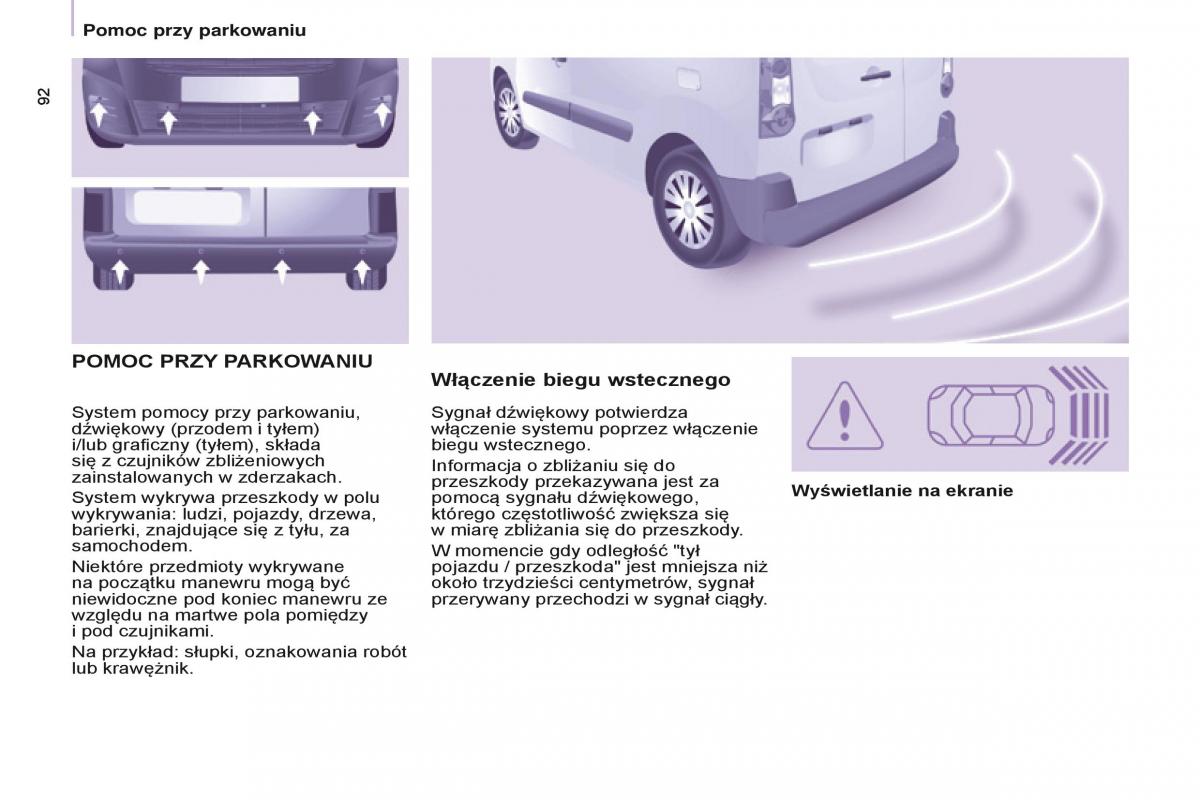 Citroen Berlingo Multispace II 2 instrukcja obslugi / page 94