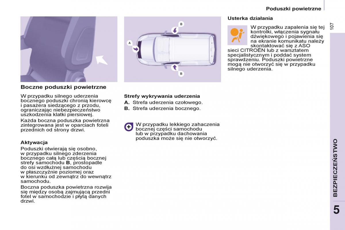 Citroen Berlingo Multispace II 2 instrukcja obslugi / page 109