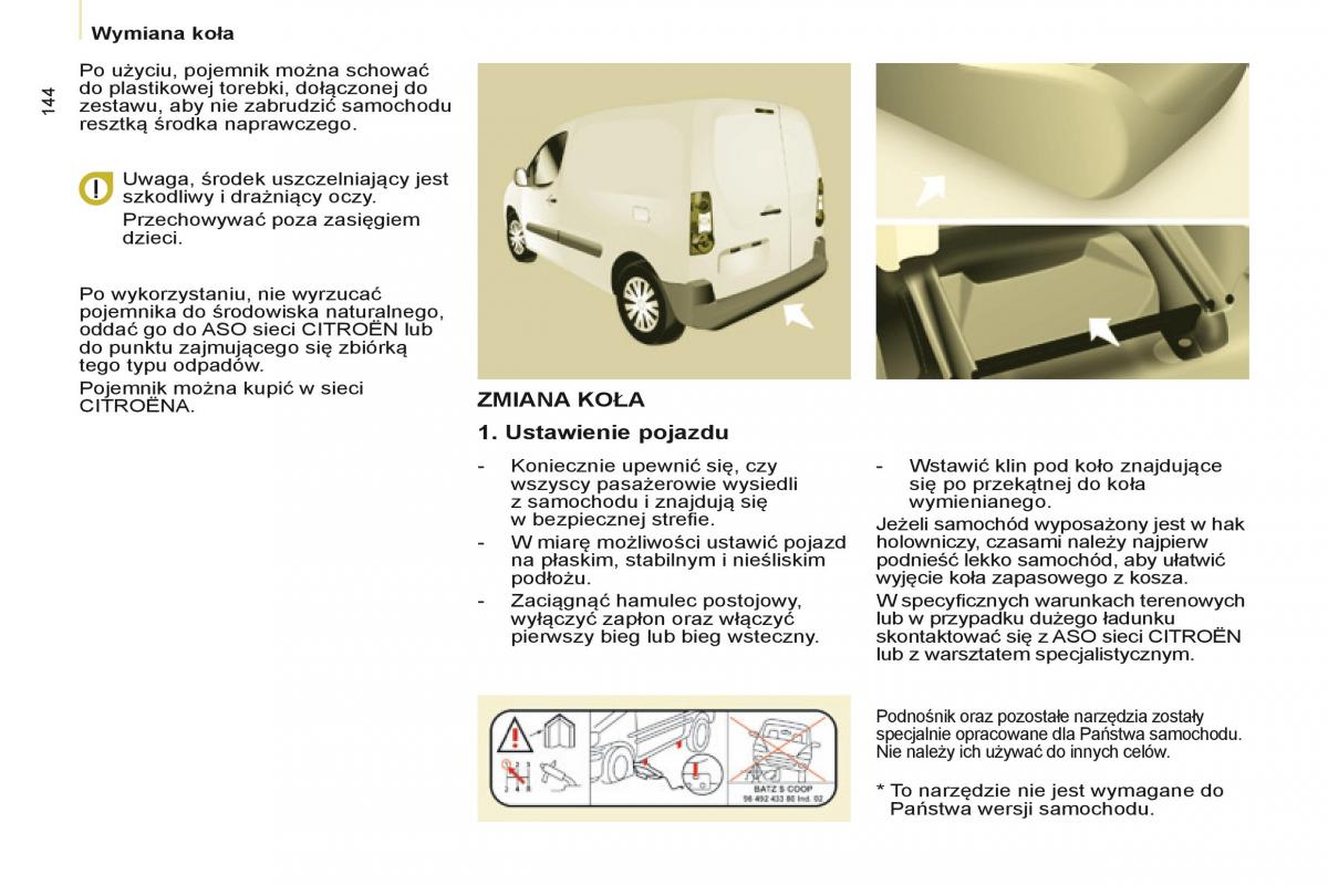 Citroen Berlingo Multispace II 2 instrukcja obslugi / page 146