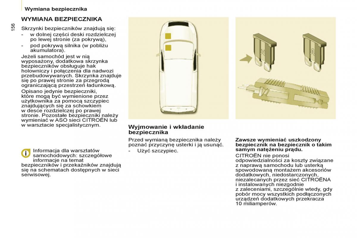 Citroen Berlingo Multispace II 2 instrukcja obslugi / page 158