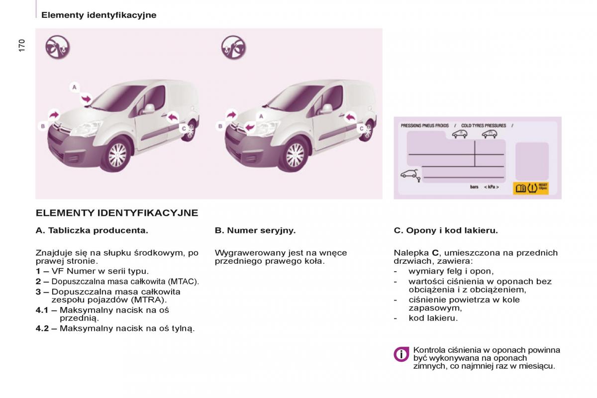 Citroen Berlingo Multispace II 2 instrukcja obslugi / page 172