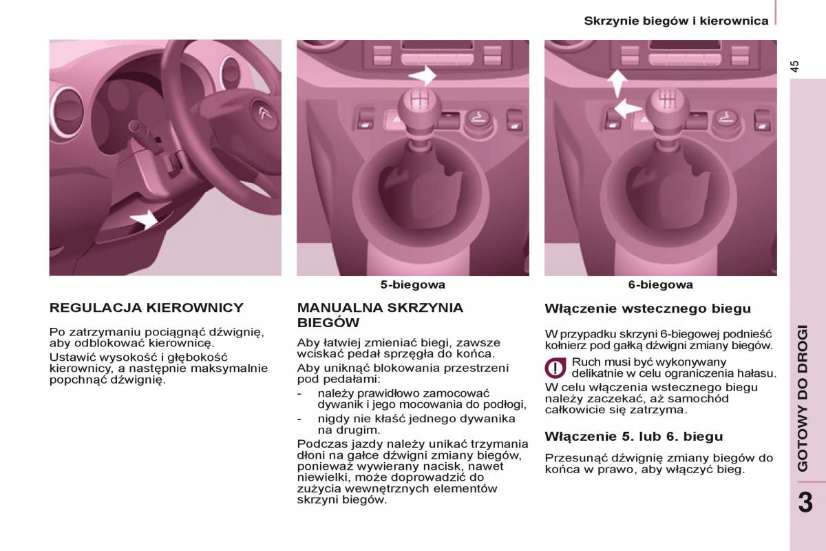 Citroen Berlingo Multispace II 2 instrukcja obslugi / page 47