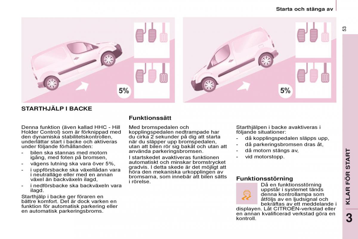 Citroen Berlingo Multispace II 2 instruktionsbok / page 55