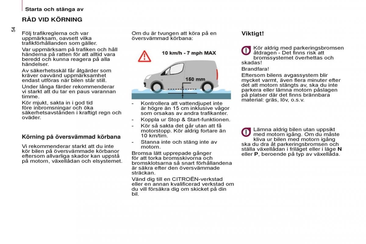 Citroen Berlingo Multispace II 2 instruktionsbok / page 56