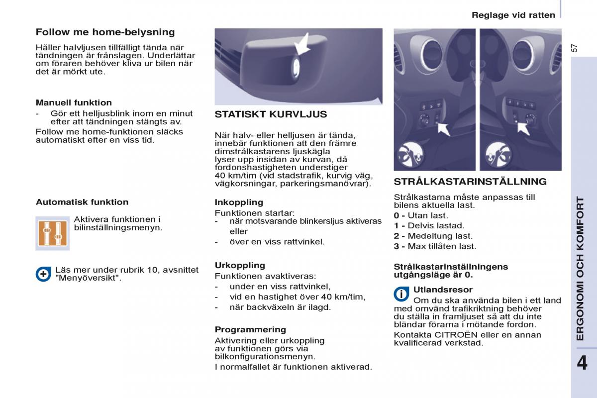 Citroen Berlingo Multispace II 2 instruktionsbok / page 59