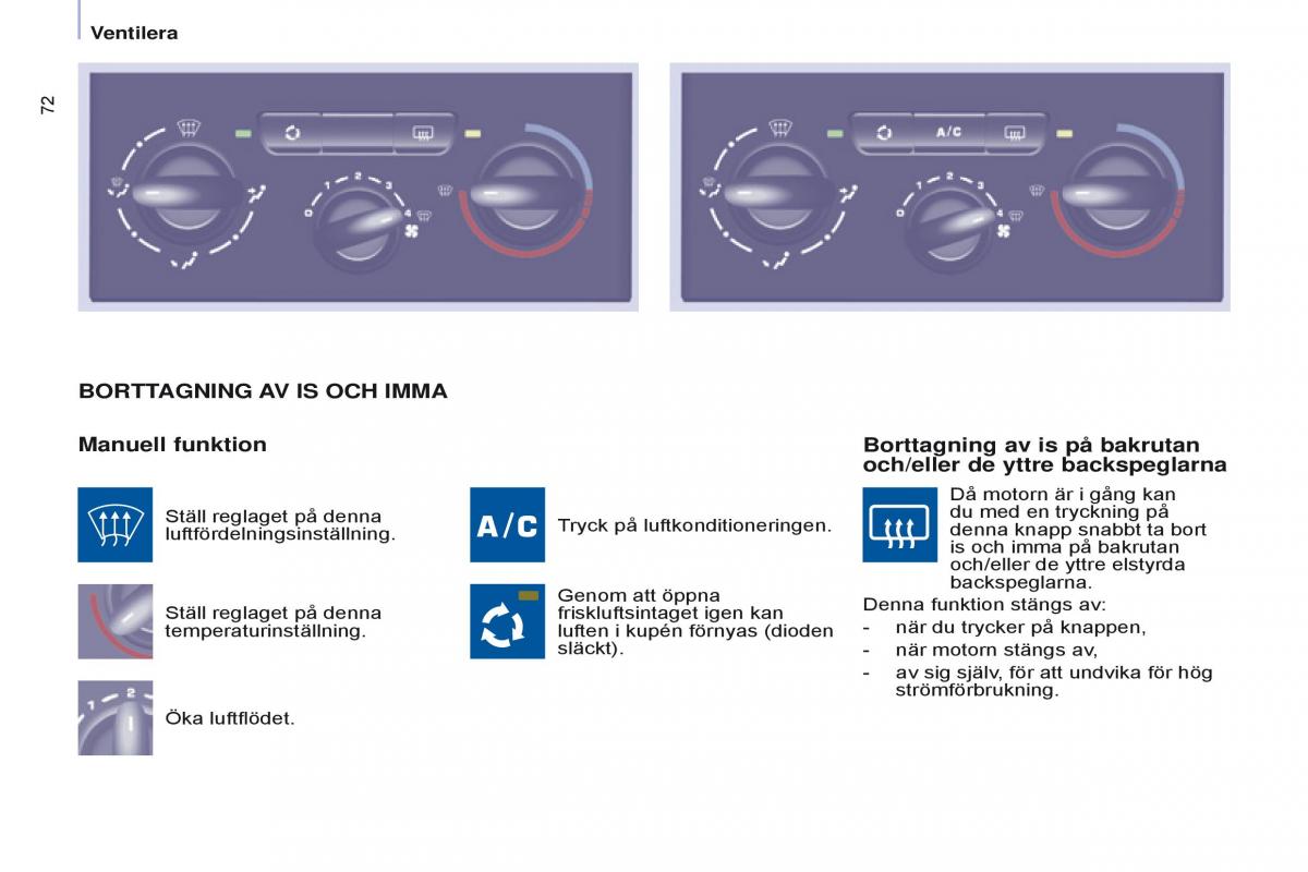 Citroen Berlingo Multispace II 2 instruktionsbok / page 74