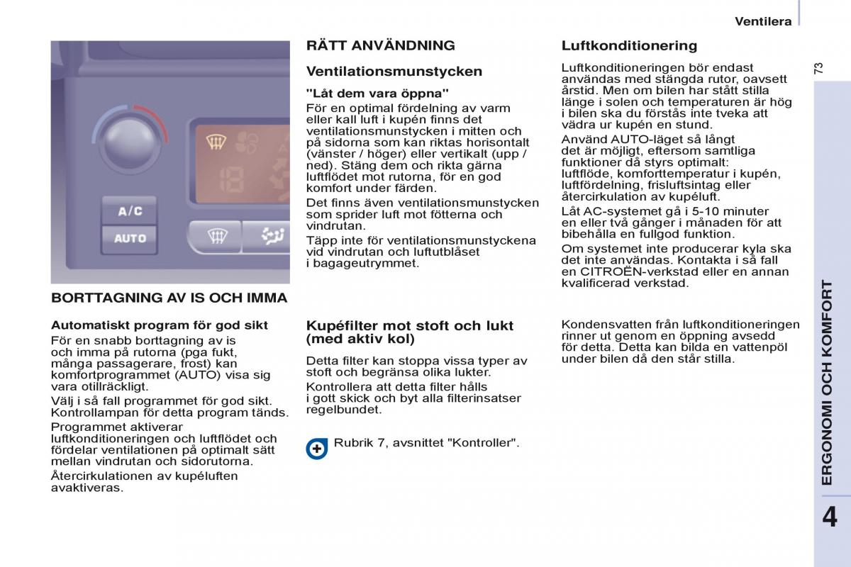 Citroen Berlingo Multispace II 2 instruktionsbok / page 75