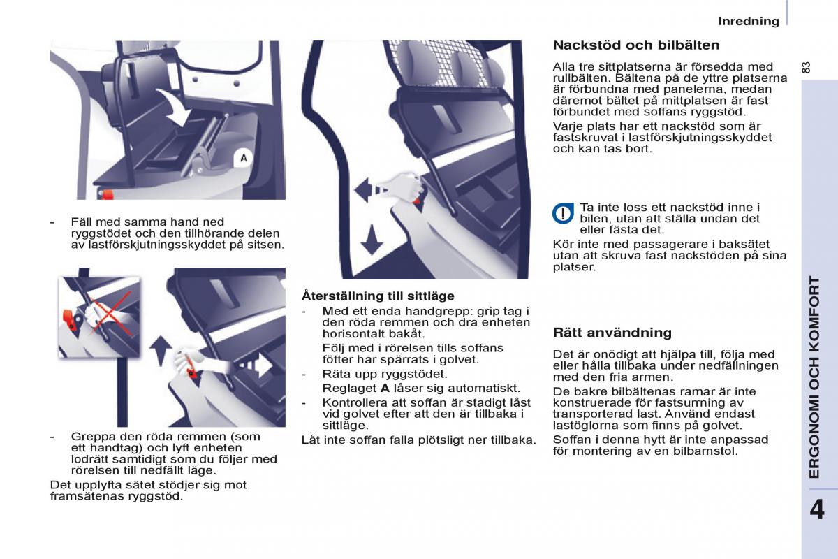 Citroen Berlingo Multispace II 2 instruktionsbok / page 85