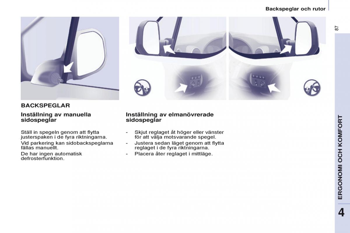 Citroen Berlingo Multispace II 2 instruktionsbok / page 89