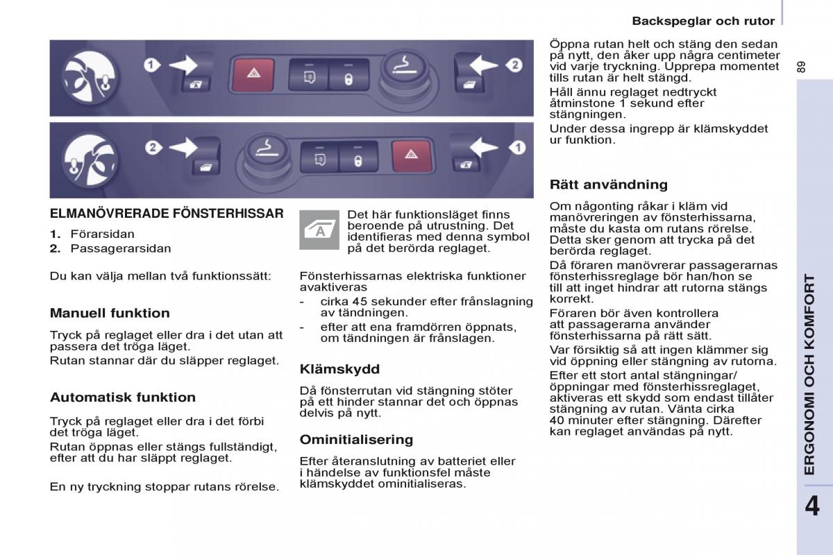 Citroen Berlingo Multispace II 2 instruktionsbok / page 91