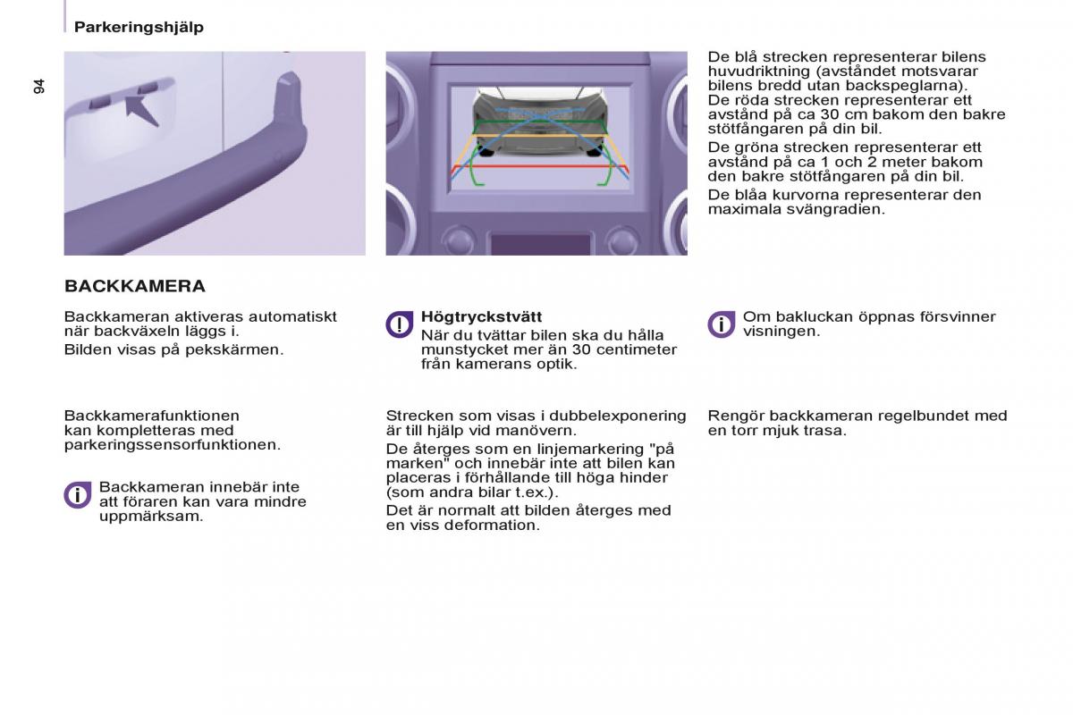 Citroen Berlingo Multispace II 2 instruktionsbok / page 96