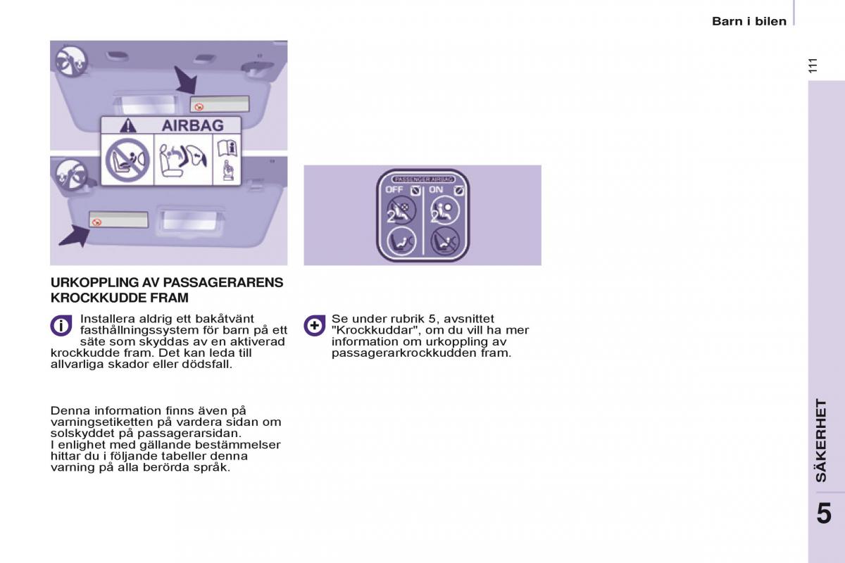 Citroen Berlingo Multispace II 2 instruktionsbok / page 113