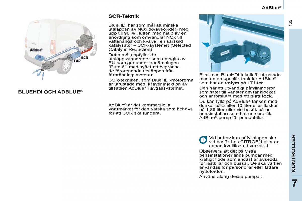 Citroen Berlingo Multispace II 2 instruktionsbok / page 137