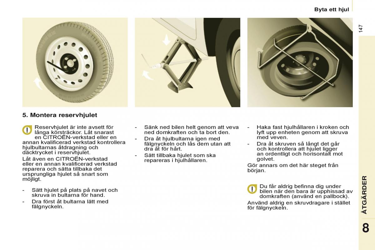 Citroen Berlingo Multispace II 2 instruktionsbok / page 149