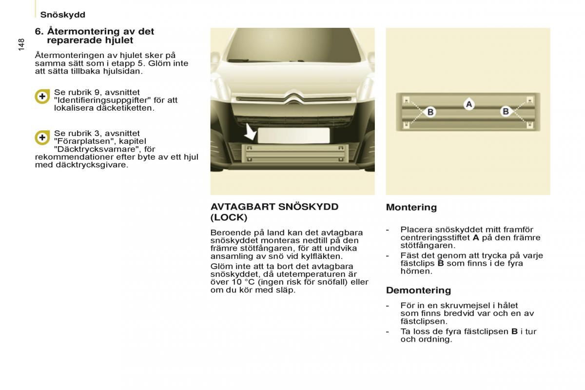 Citroen Berlingo Multispace II 2 instruktionsbok / page 150