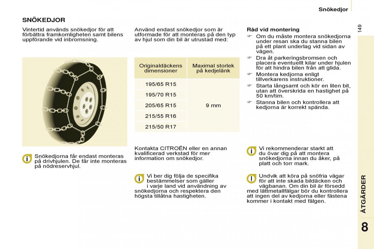 Citroen Berlingo Multispace II 2 instruktionsbok / page 151