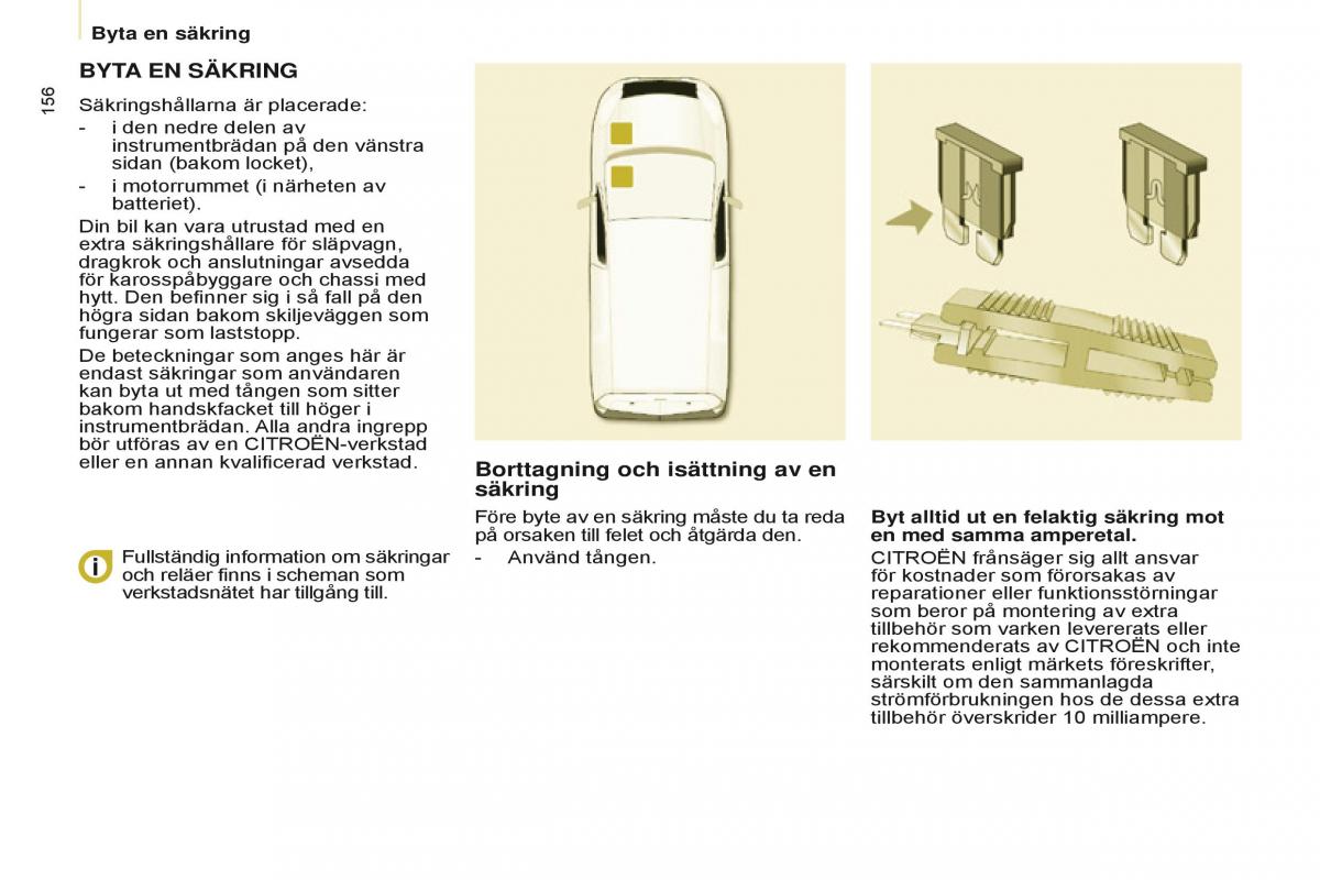 Citroen Berlingo Multispace II 2 instruktionsbok / page 158