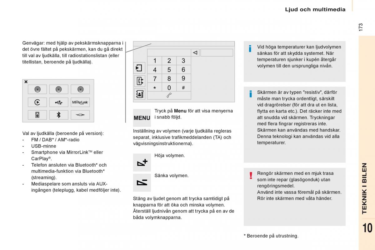 Citroen Berlingo Multispace II 2 instruktionsbok / page 175