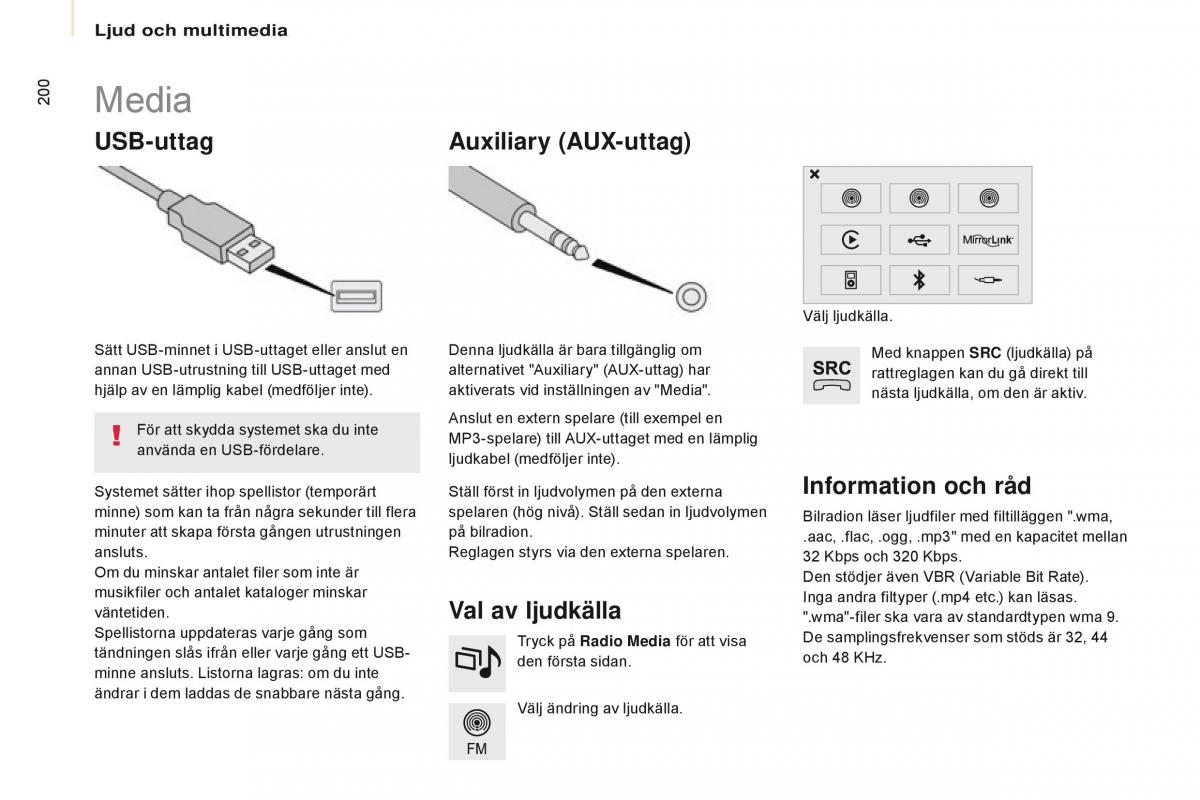 Citroen Berlingo Multispace II 2 instruktionsbok / page 202