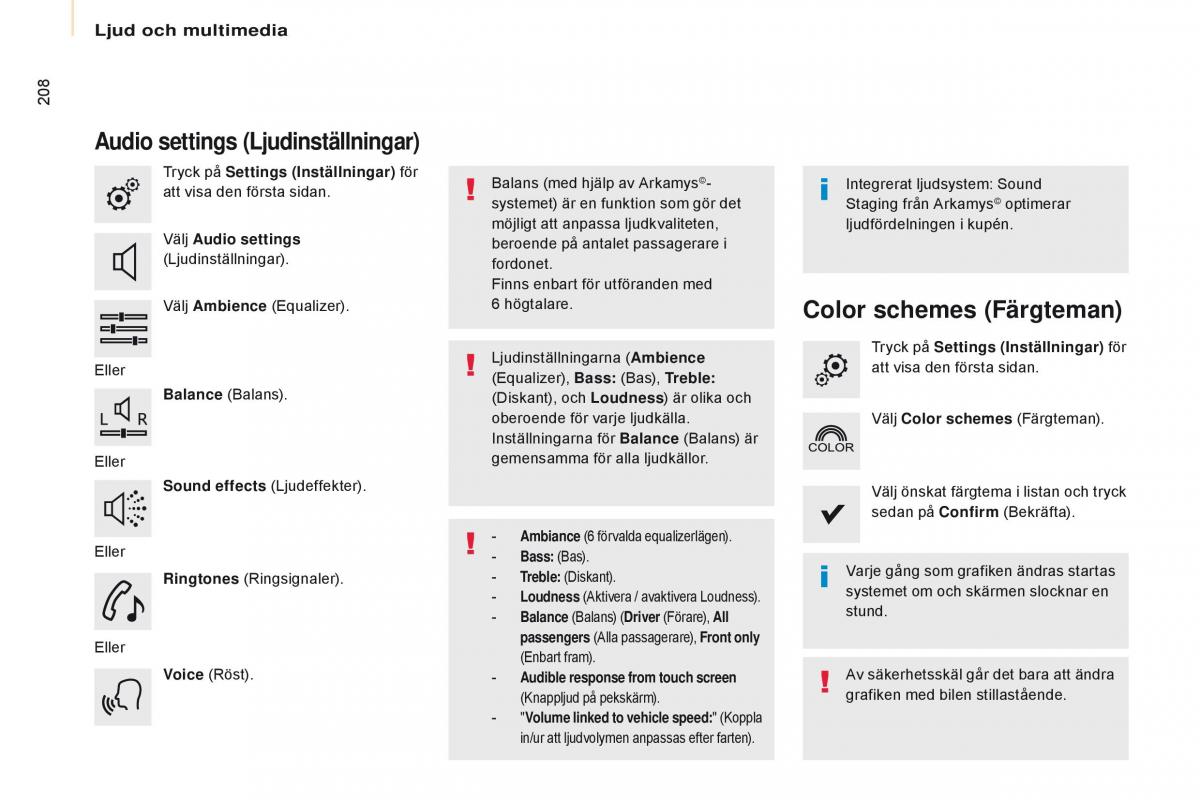 Citroen Berlingo Multispace II 2 instruktionsbok / page 210