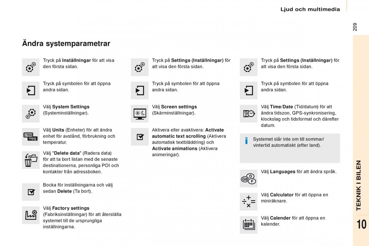 Citroen Berlingo Multispace II 2 instruktionsbok / page 211