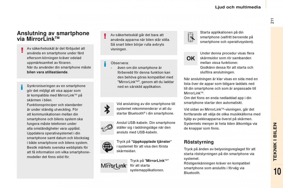 Citroen Berlingo Multispace II 2 instruktionsbok / page 213