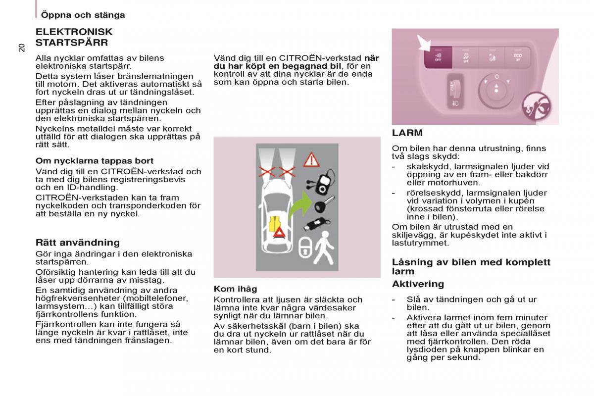 Citroen Berlingo Multispace II 2 instruktionsbok / page 22