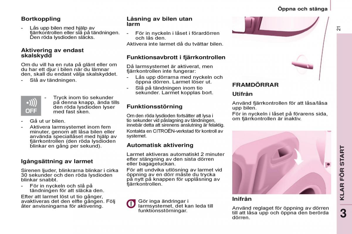 Citroen Berlingo Multispace II 2 instruktionsbok / page 23