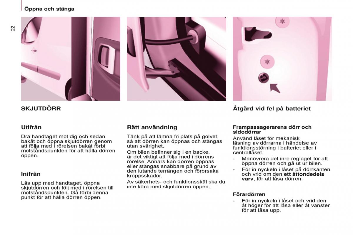 Citroen Berlingo Multispace II 2 instruktionsbok / page 24