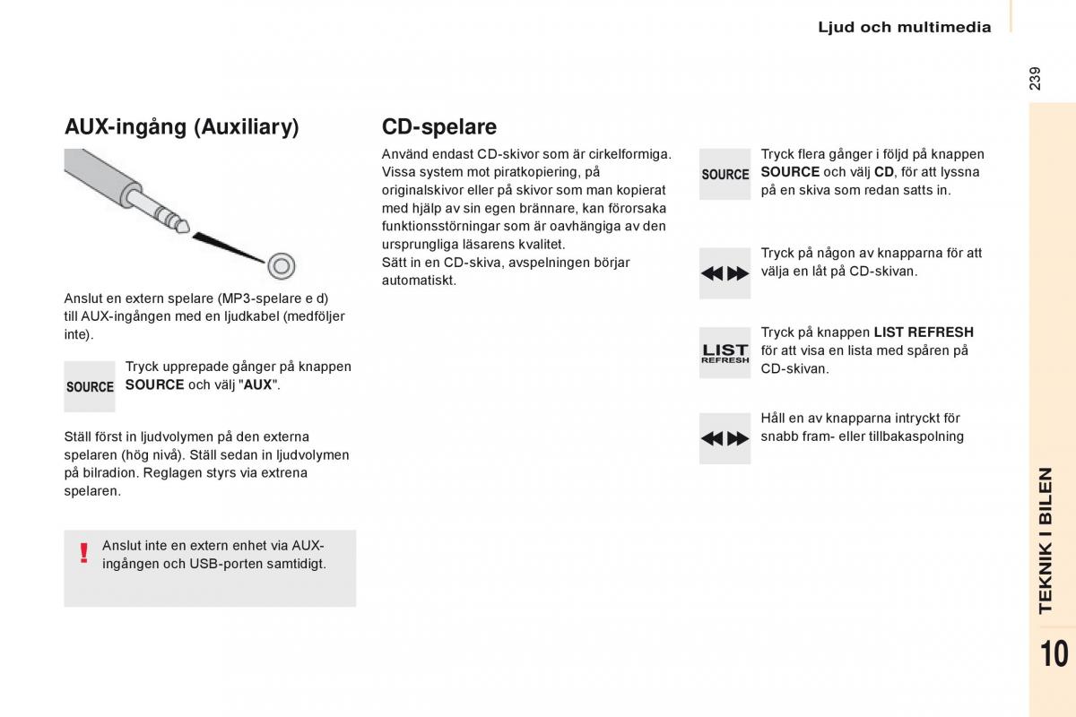 Citroen Berlingo Multispace II 2 instruktionsbok / page 241