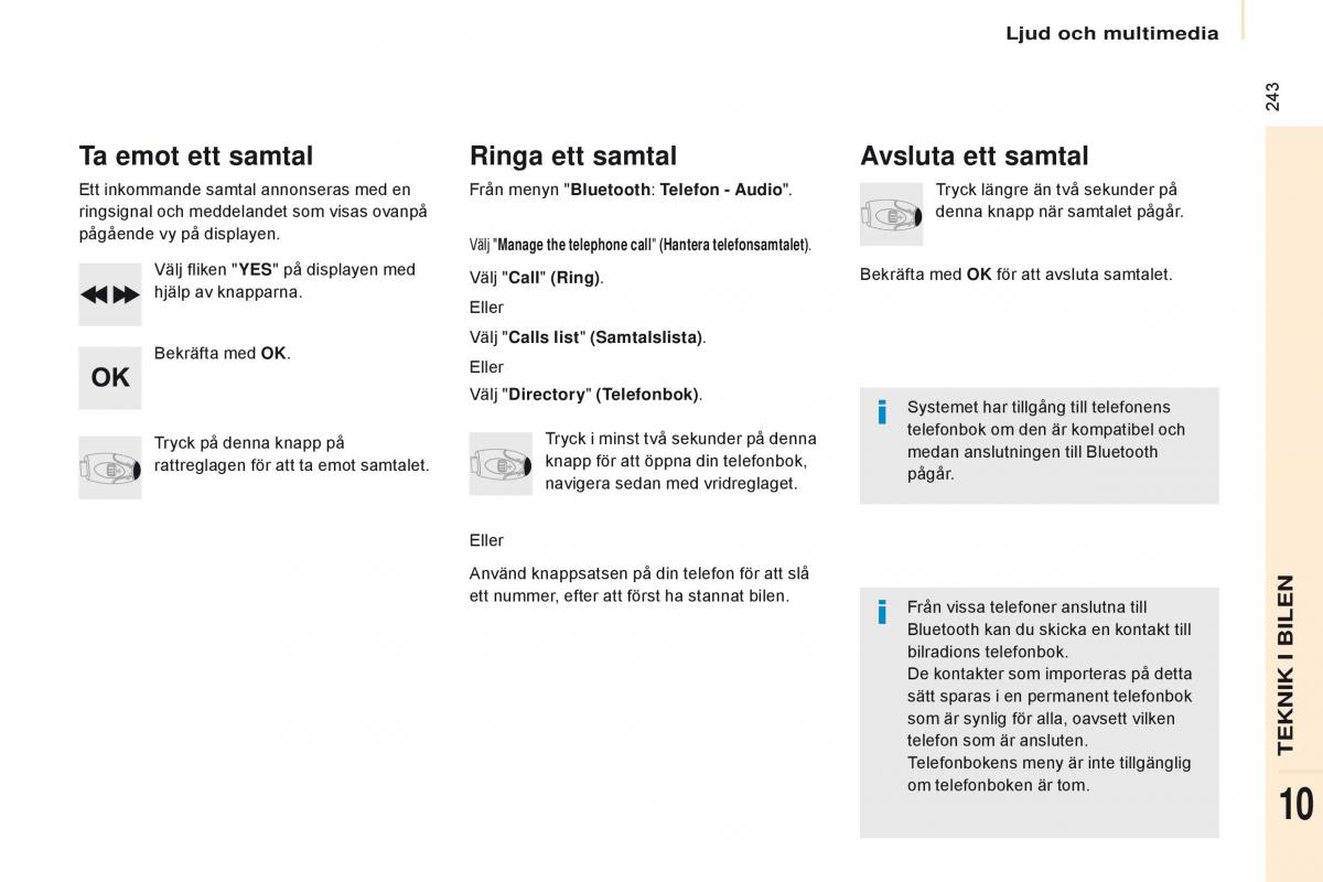 Citroen Berlingo Multispace II 2 instruktionsbok / page 245