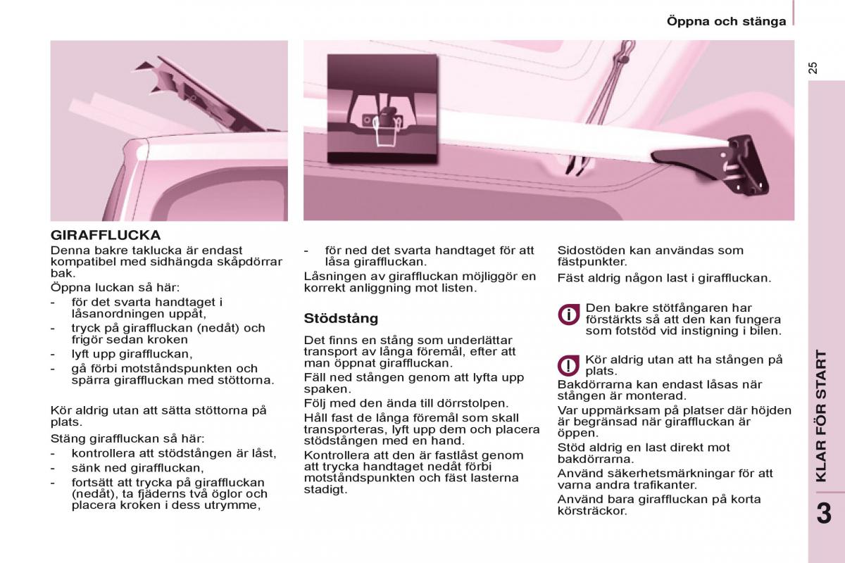 Citroen Berlingo Multispace II 2 instruktionsbok / page 27