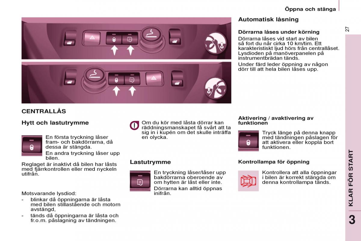 Citroen Berlingo Multispace II 2 instruktionsbok / page 29