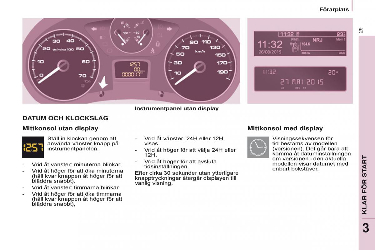 Citroen Berlingo Multispace II 2 instruktionsbok / page 31