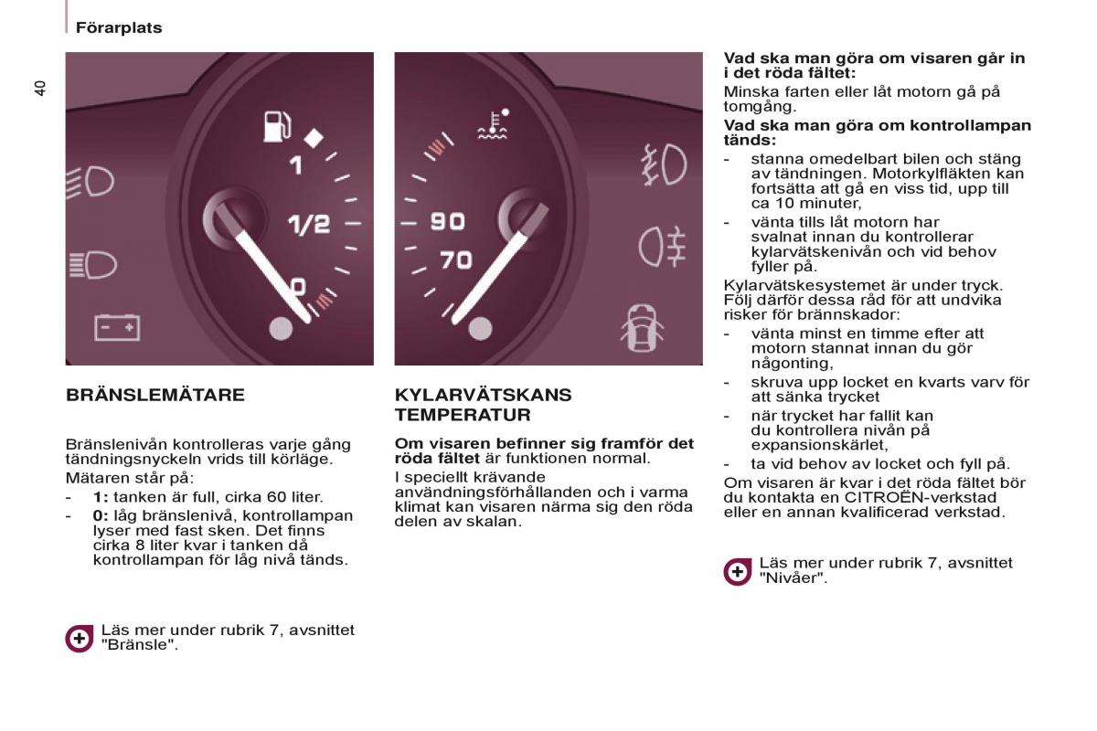 Citroen Berlingo Multispace II 2 instruktionsbok / page 42