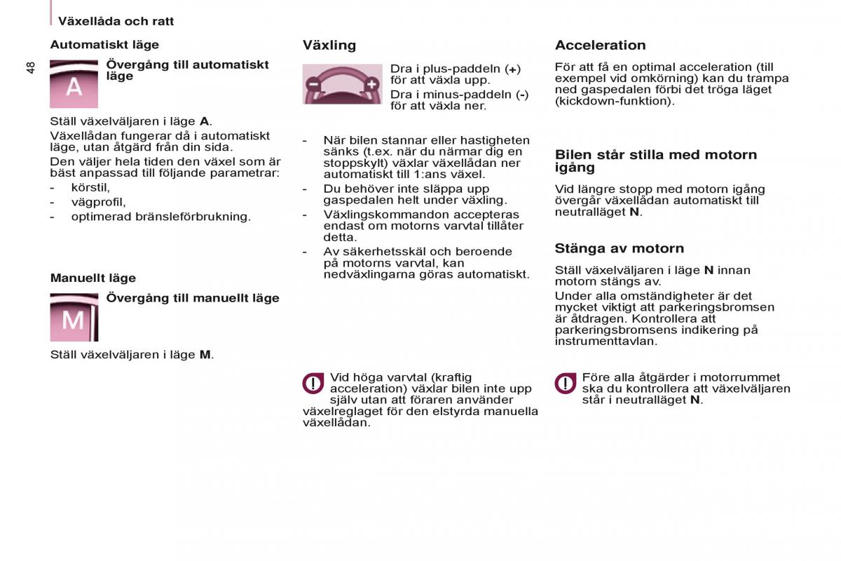 Citroen Berlingo Multispace II 2 instruktionsbok / page 50