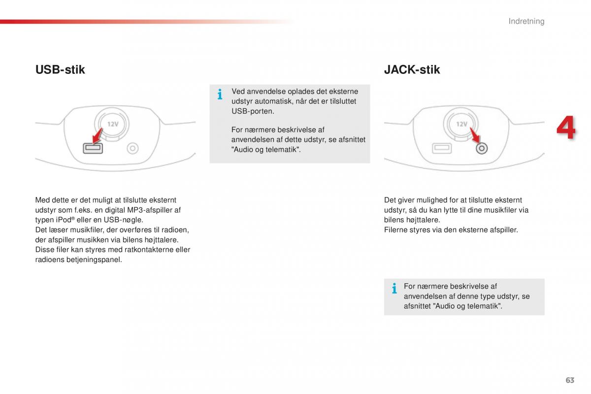 Citroen C1 II 2 Bilens instruktionsbog / page 65