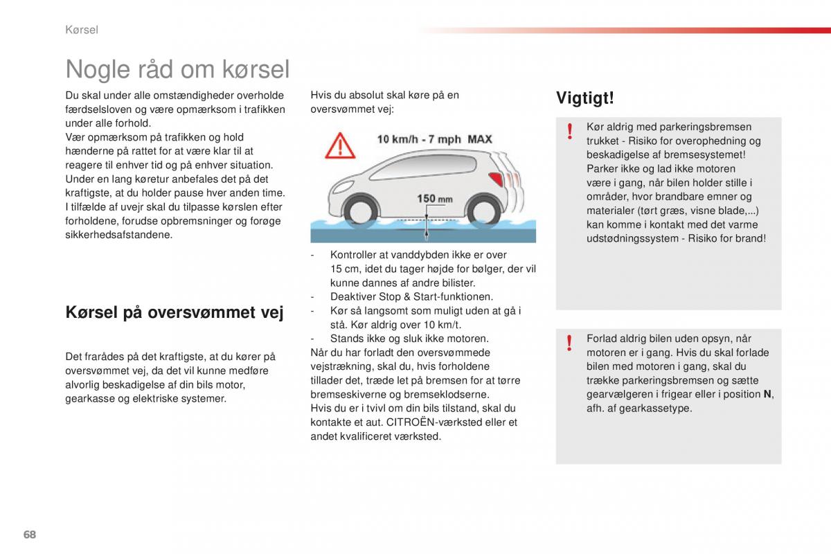 Citroen C1 II 2 Bilens instruktionsbog / page 70