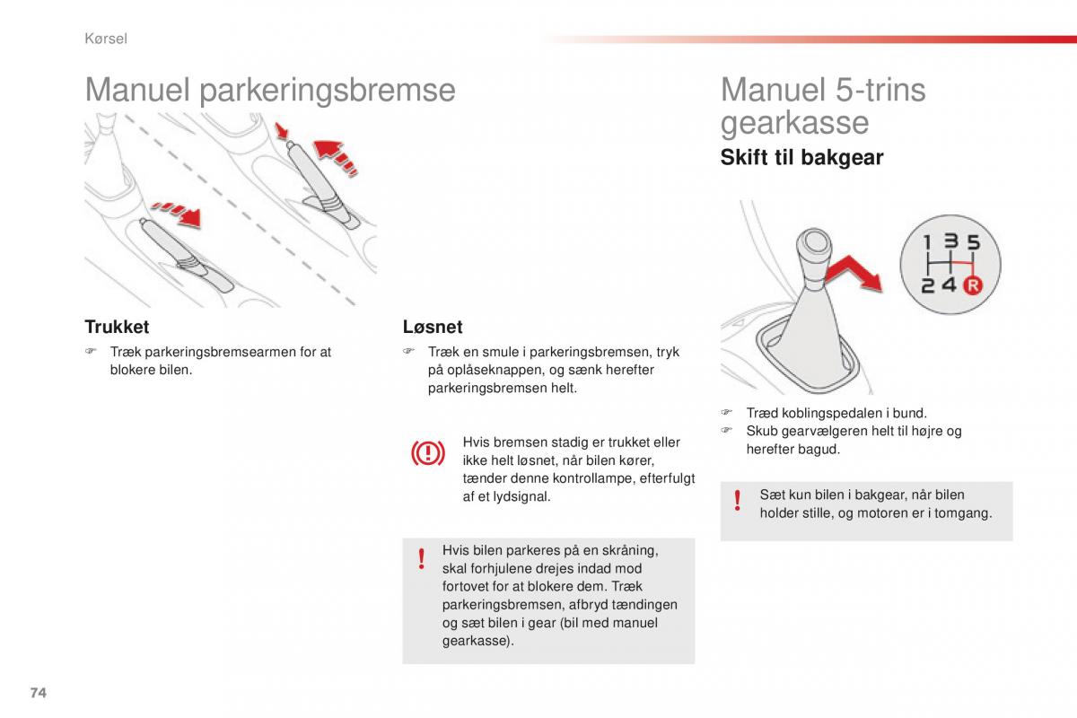 Citroen C1 II 2 Bilens instruktionsbog / page 76