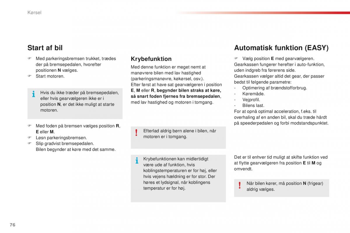 Citroen C1 II 2 Bilens instruktionsbog / page 78