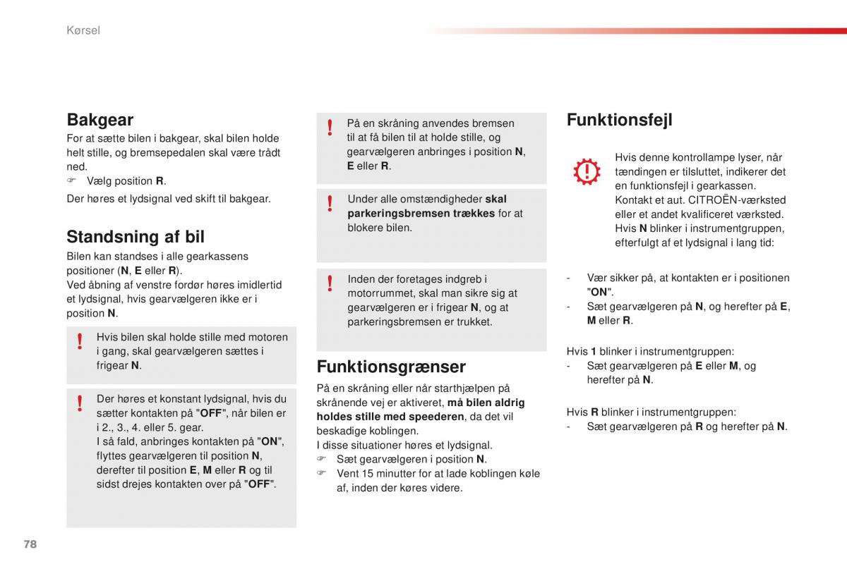 Citroen C1 II 2 Bilens instruktionsbog / page 80