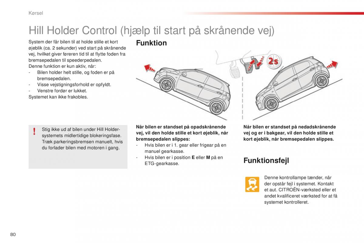 Citroen C1 II 2 Bilens instruktionsbog / page 82