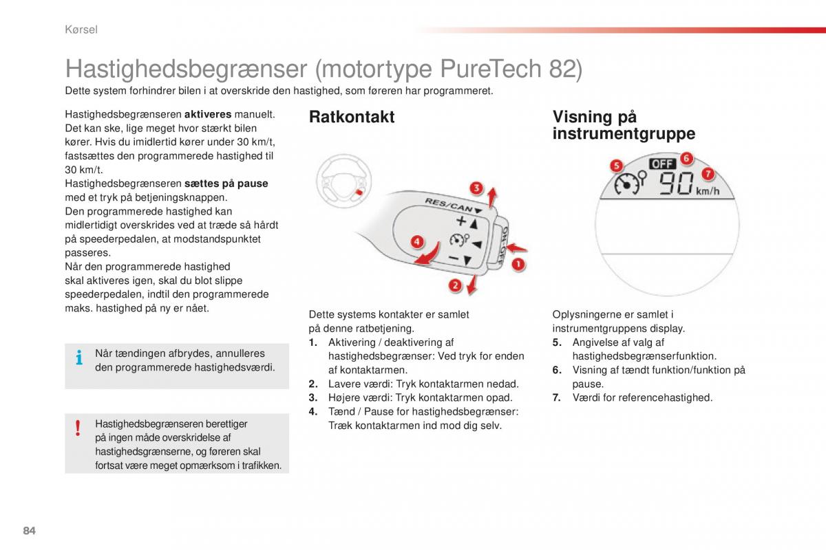 Citroen C1 II 2 Bilens instruktionsbog / page 86